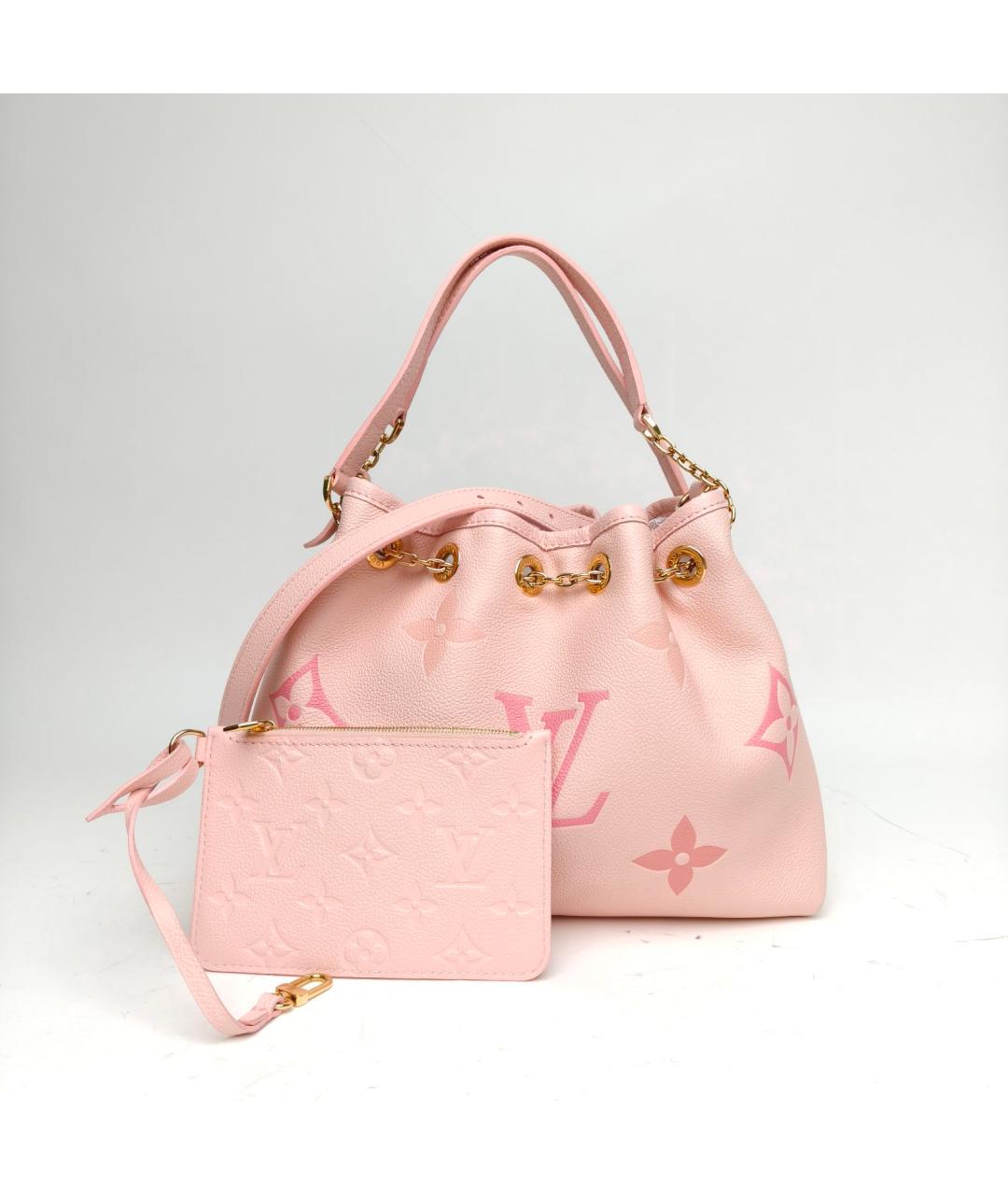 LOUIS VUITTON Розовая кожаная сумка через плечо, фото 8