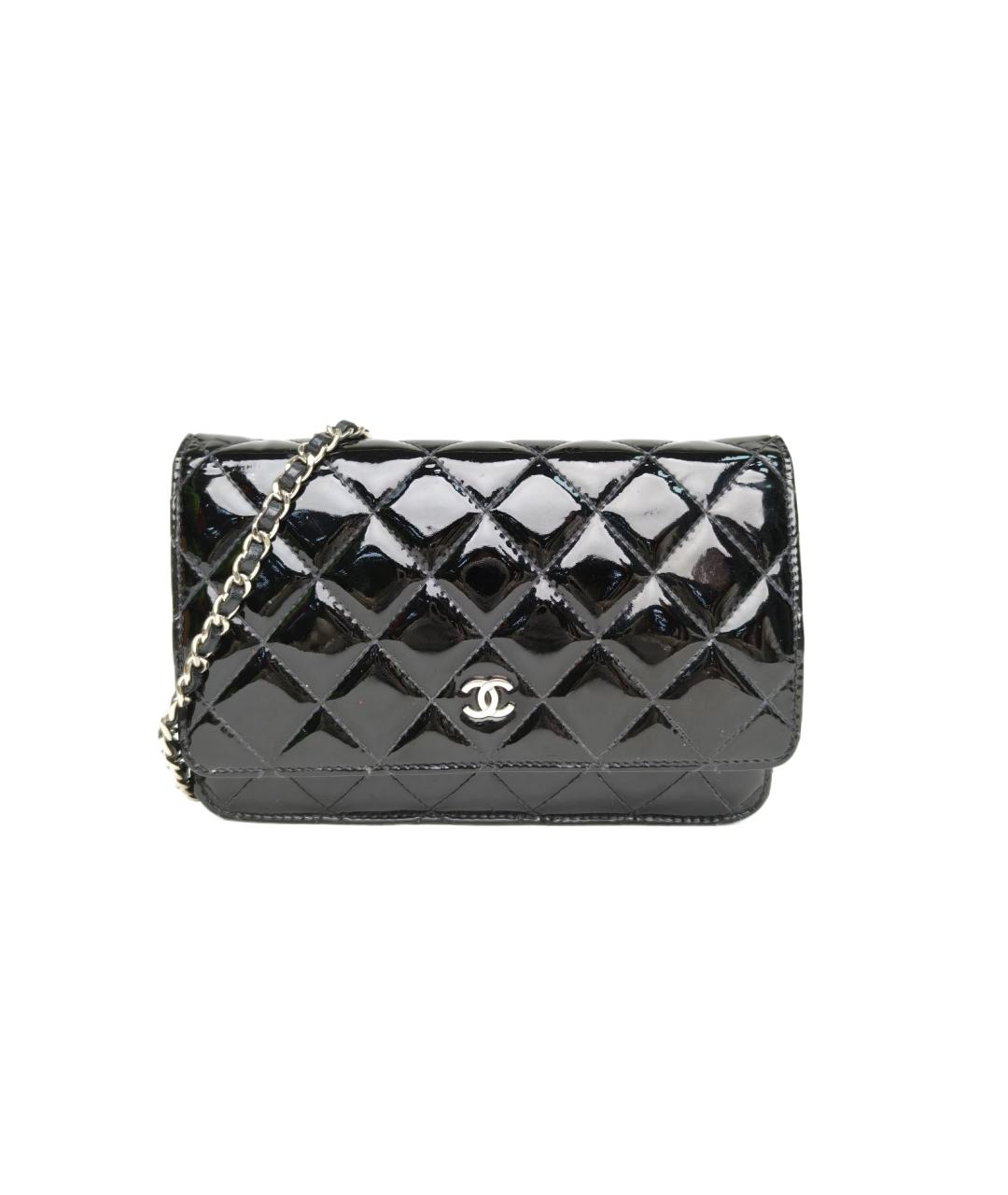 CHANEL Черная кожаная сумка через плечо, фото 9