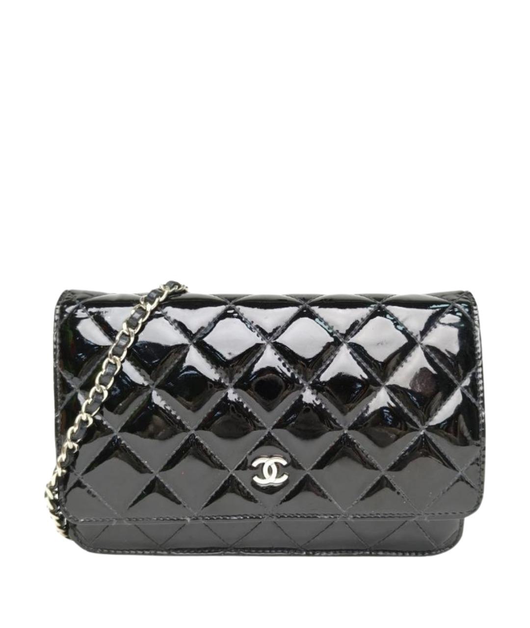 CHANEL Черная кожаная сумка через плечо, фото 1