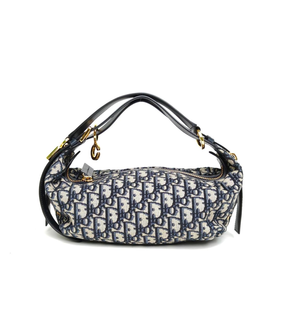 CHRISTIAN DIOR Темно-синяя сумка через плечо, фото 4