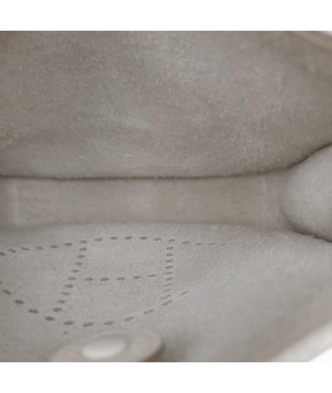 HERMES Белая кожаная сумка через плечо, фото 7