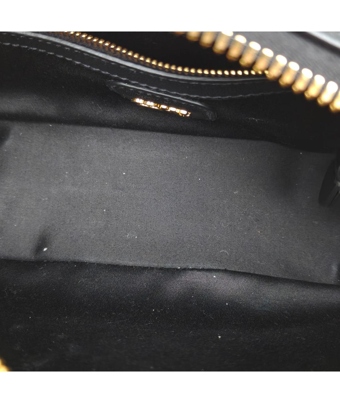 MIU MIU Черная кожаная сумка через плечо, фото 8