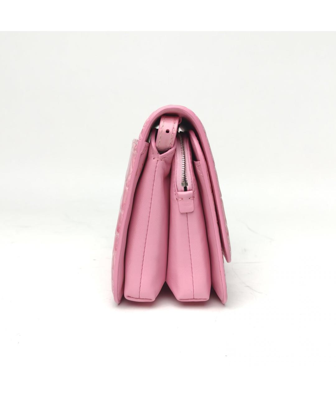 BALENCIAGA Розовая кожаная сумка через плечо, фото 5