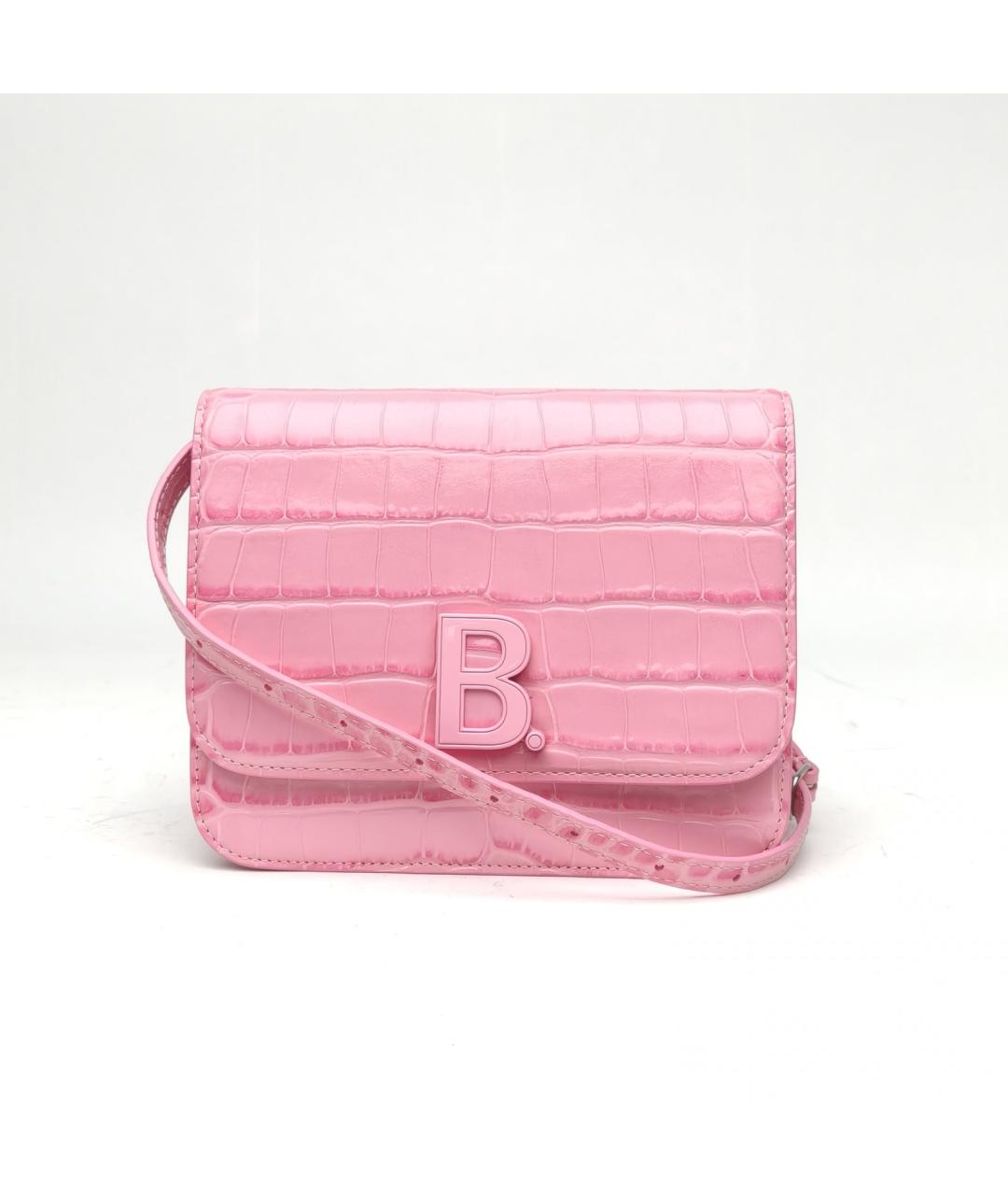 BALENCIAGA Розовая кожаная сумка через плечо, фото 2
