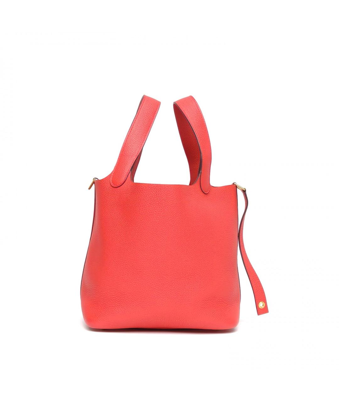 HERMES Красная кожаная сумка через плечо, фото 3