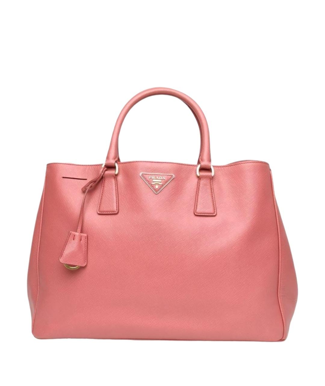 PRADA Коралловая кожаная сумка через плечо, фото 1