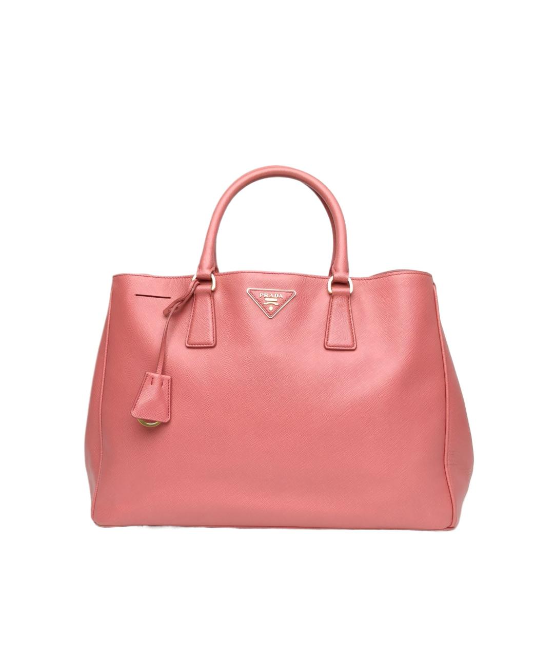 PRADA Коралловая кожаная сумка через плечо, фото 10