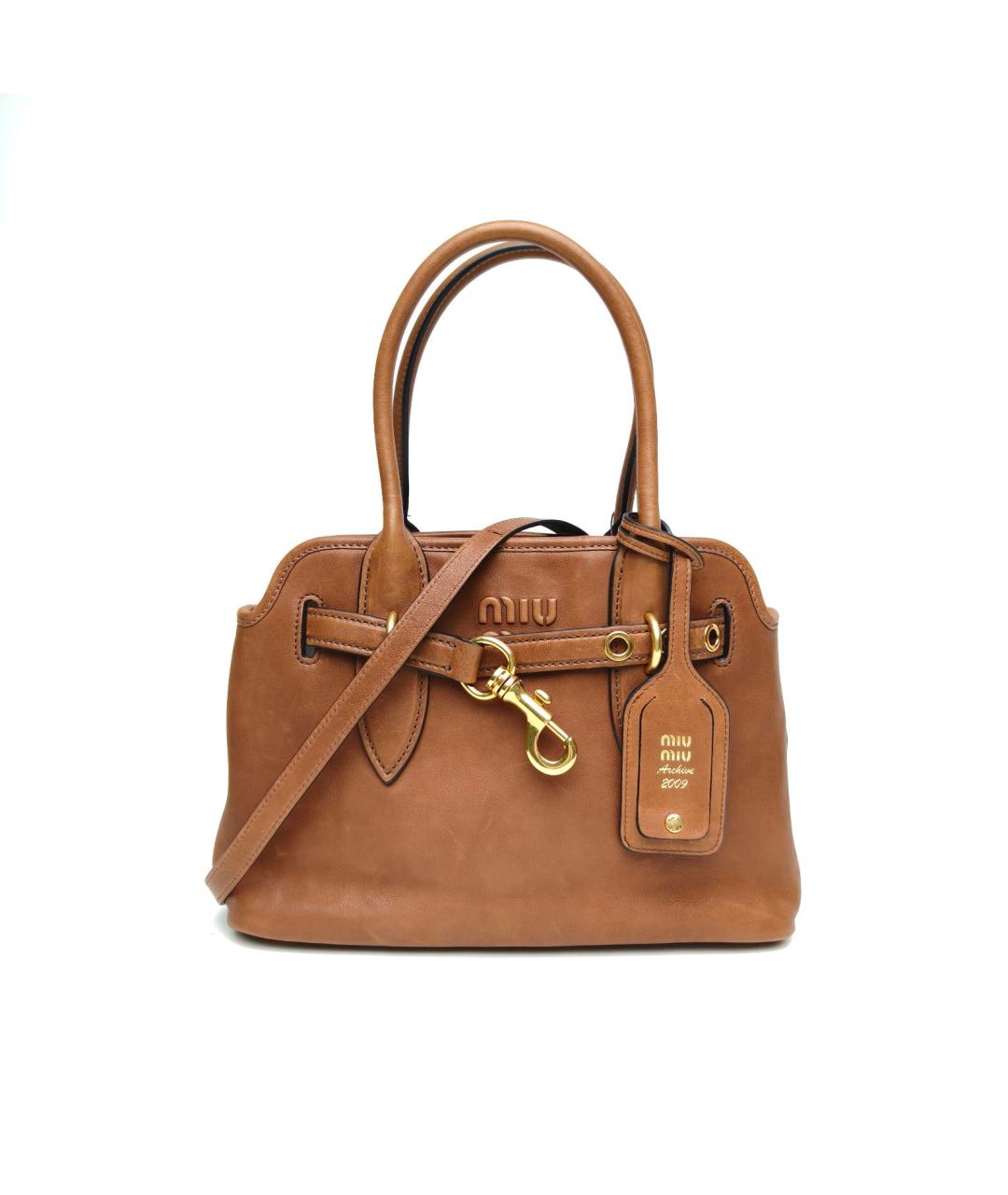 MIU MIU Коричневая замшевая сумка через плечо, фото 2