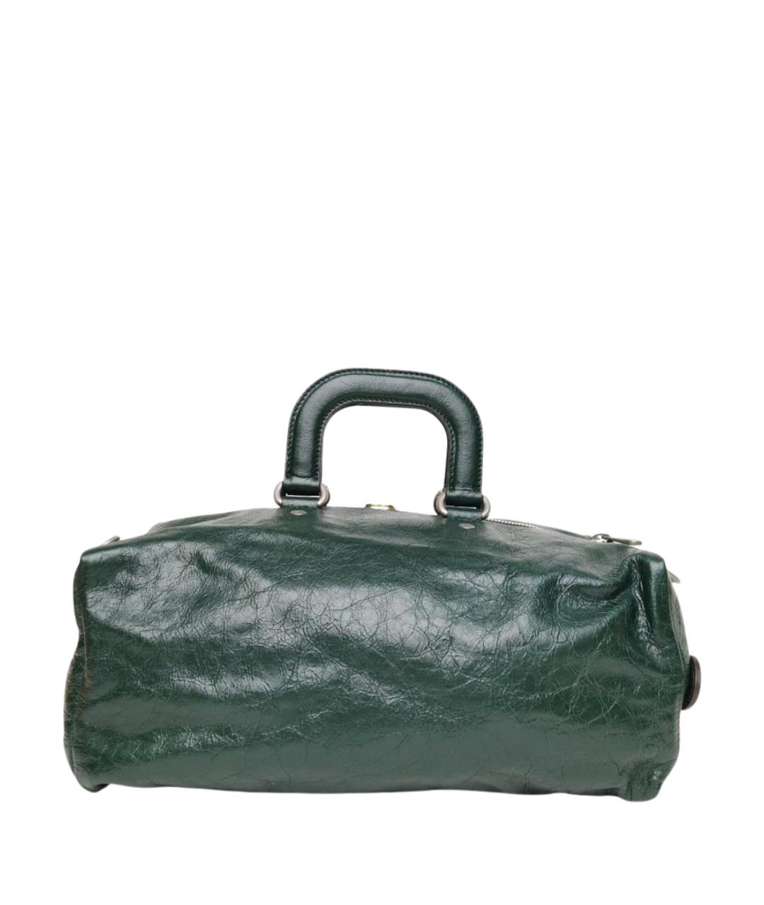 GUCCI Зеленая кожаная сумка через плечо, фото 4