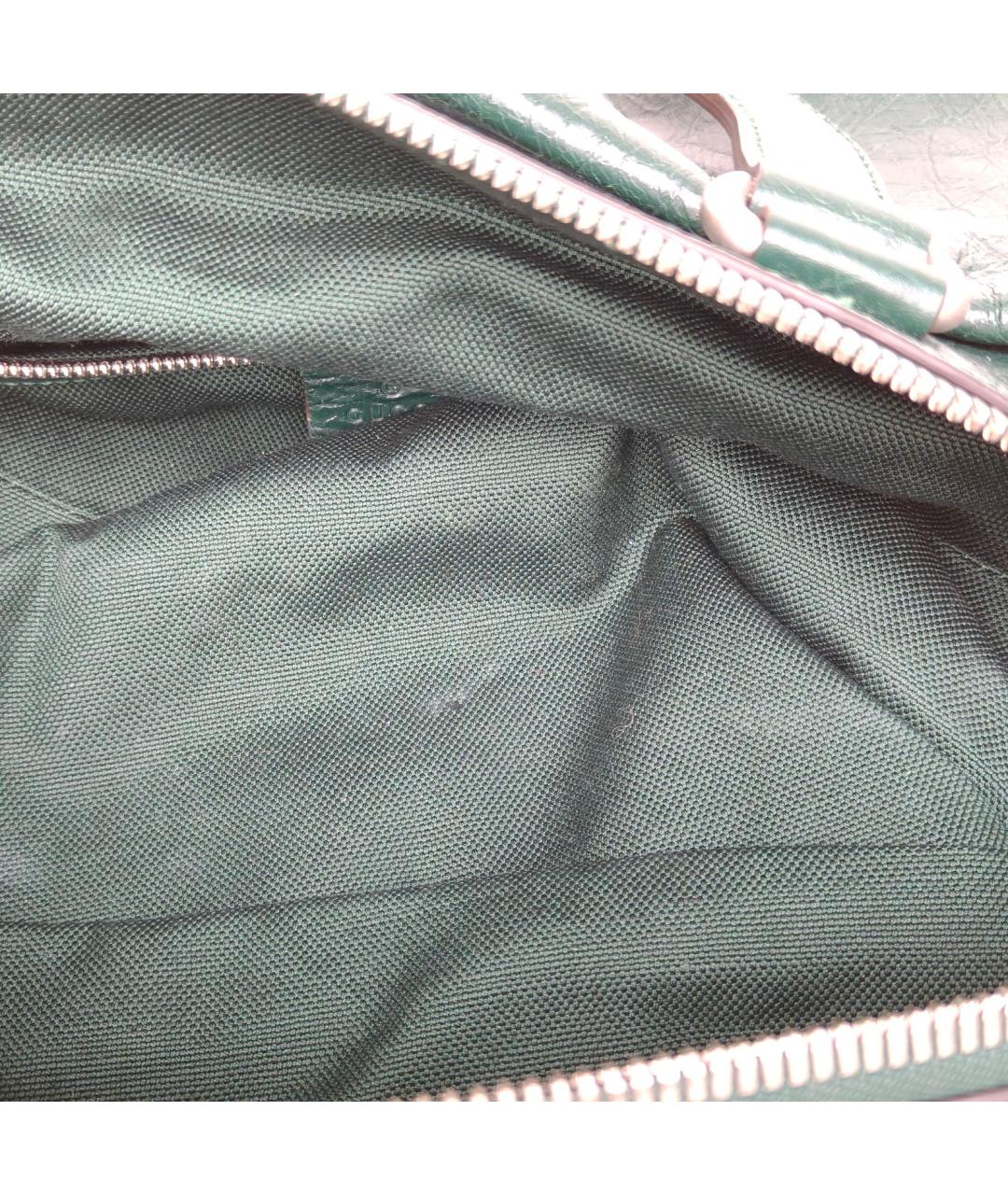 GUCCI Зеленая кожаная сумка через плечо, фото 8