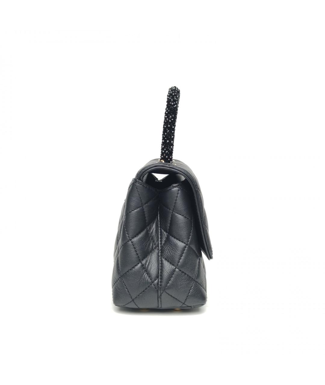 CHANEL Черная кожаная сумка через плечо, фото 5