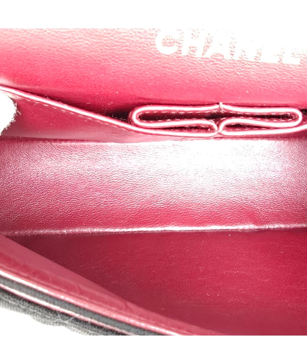 CHANEL Черная тканевая сумка через плечо, фото 8