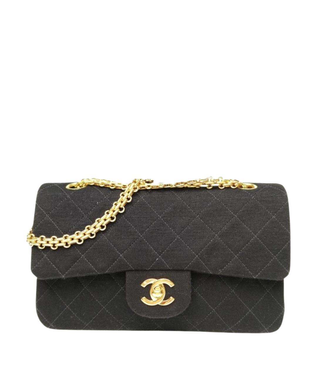 CHANEL Черная тканевая сумка через плечо, фото 1