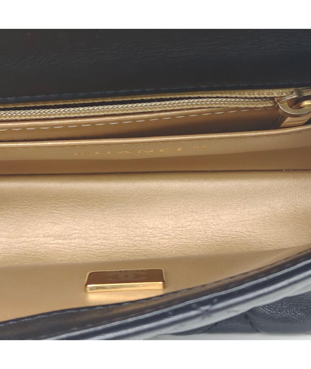 CHANEL Черная кожаная сумка через плечо, фото 6