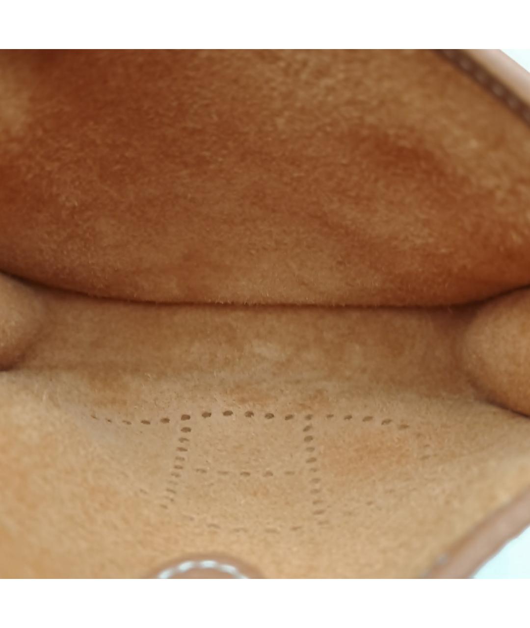 HERMES Коричневая кожаная сумка через плечо, фото 7