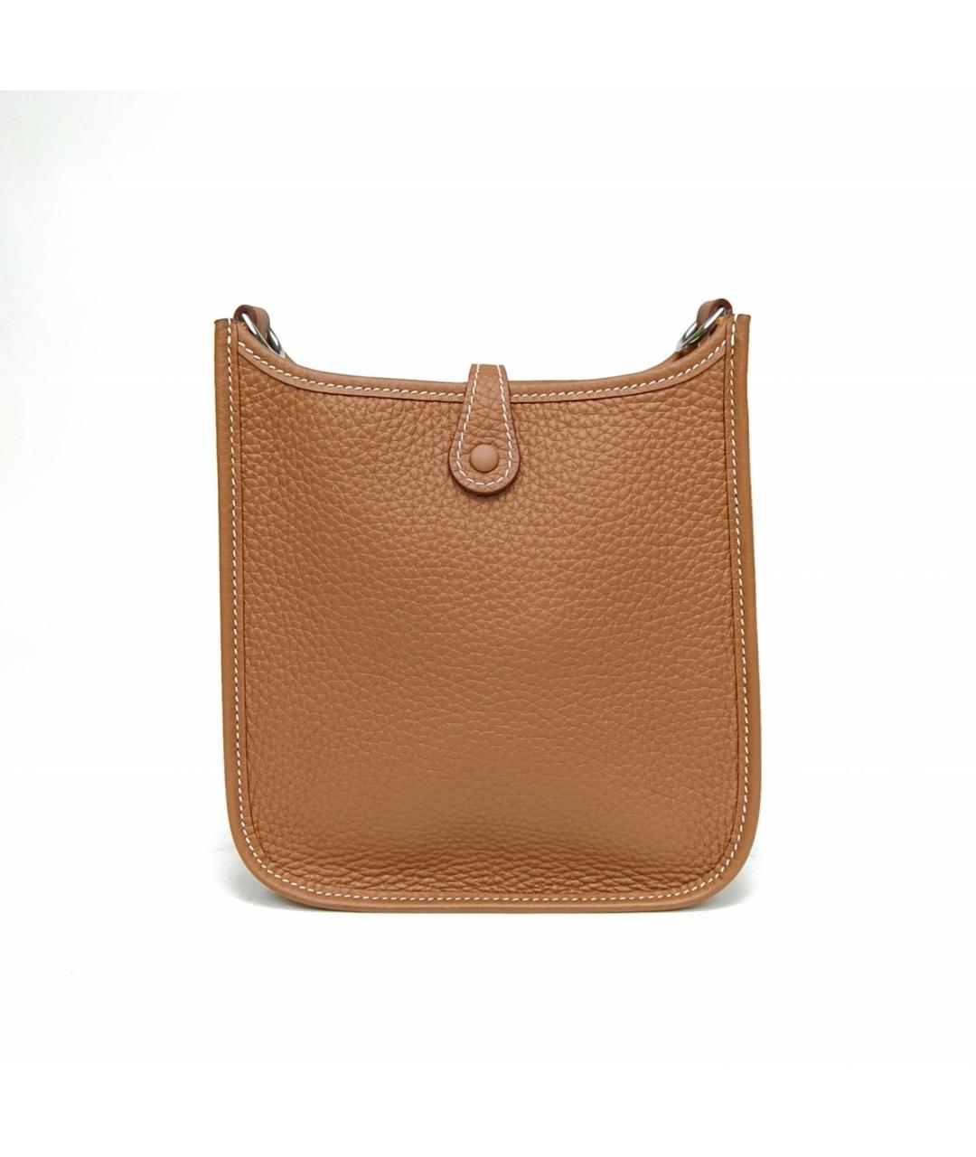 HERMES Коричневая кожаная сумка через плечо, фото 4