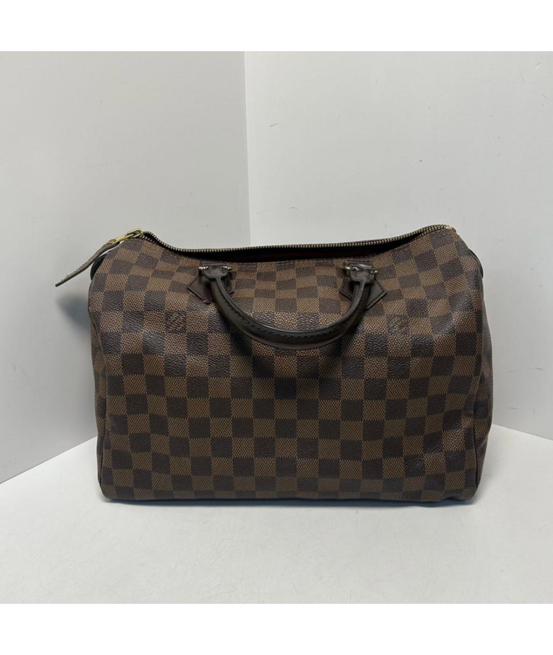 LOUIS VUITTON Коричневая сумка с короткими ручками, фото 8