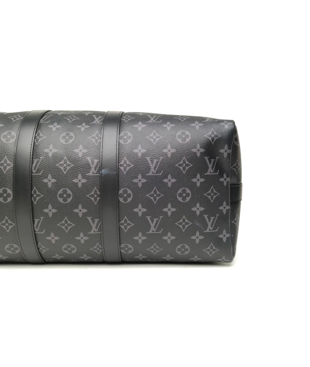 LOUIS VUITTON Черная дорожная/спортивная сумка, фото 7