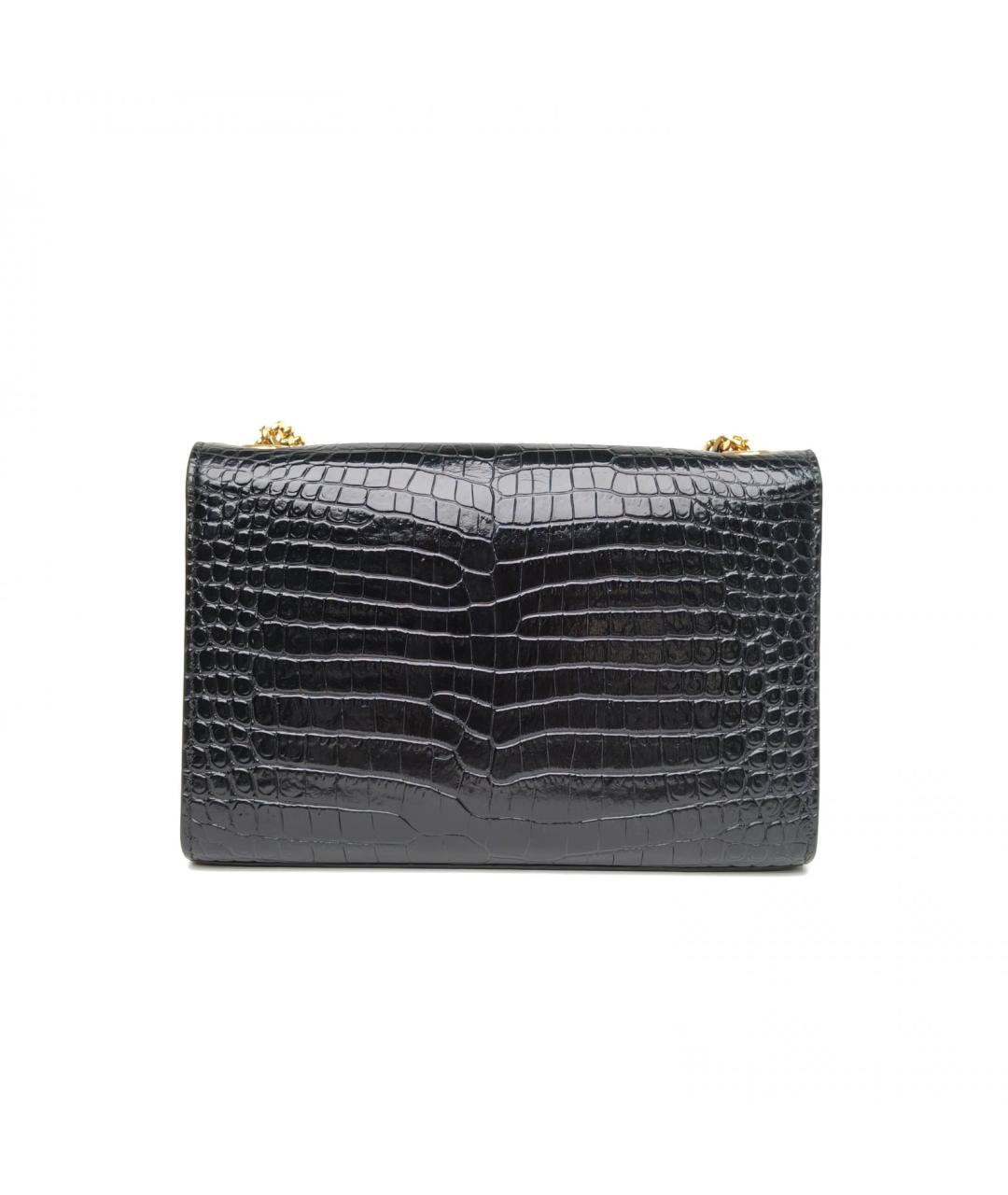 SAINT LAURENT Черная кожаная сумка через плечо, фото 4