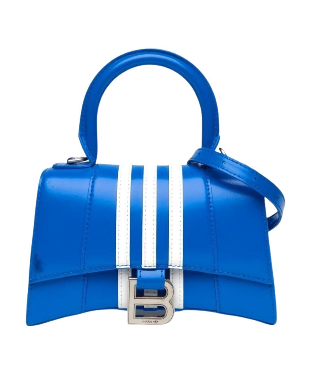BALENCIAGA Синяя кожаная сумка через плечо, фото 1