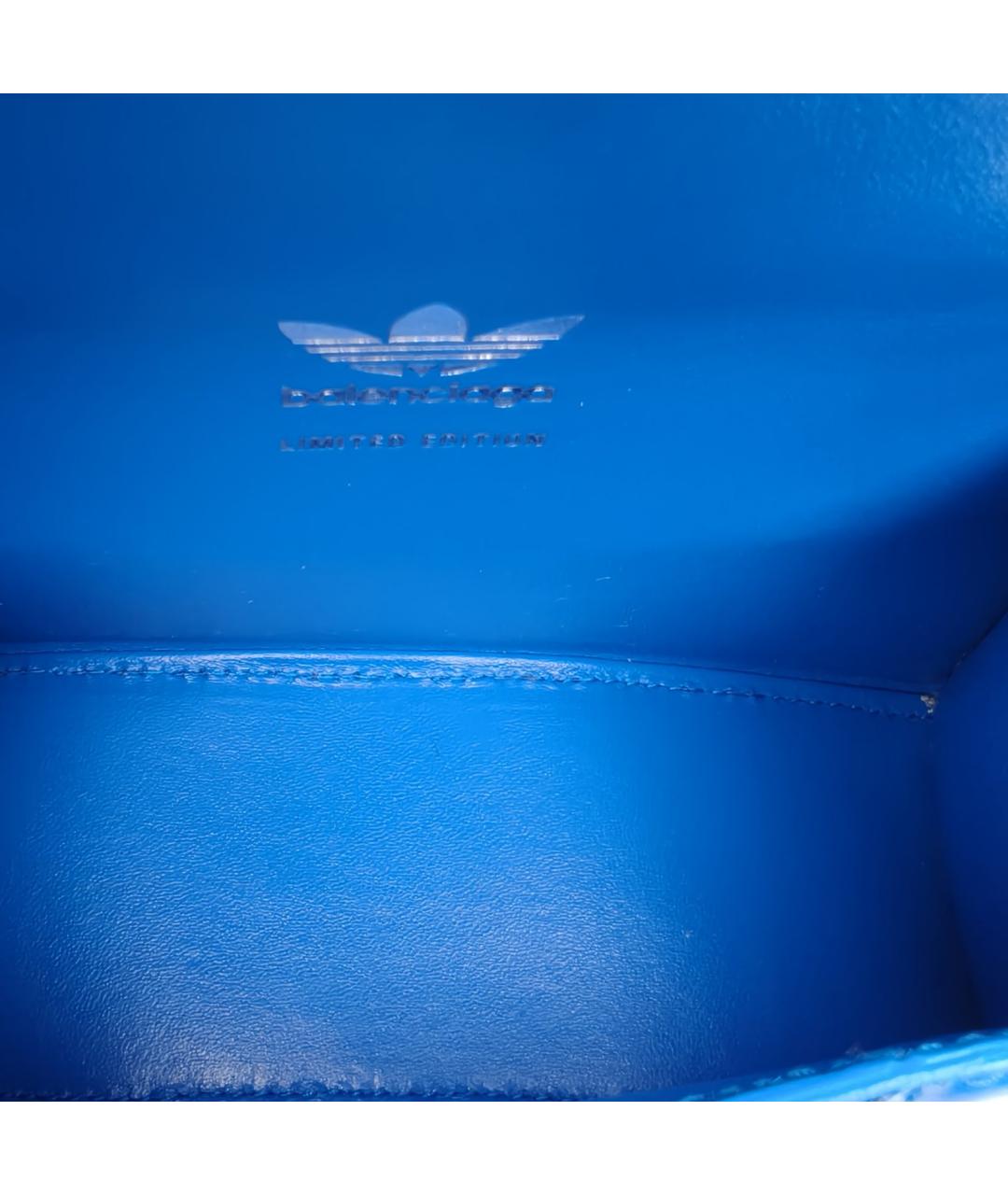 BALENCIAGA Синяя кожаная сумка через плечо, фото 8