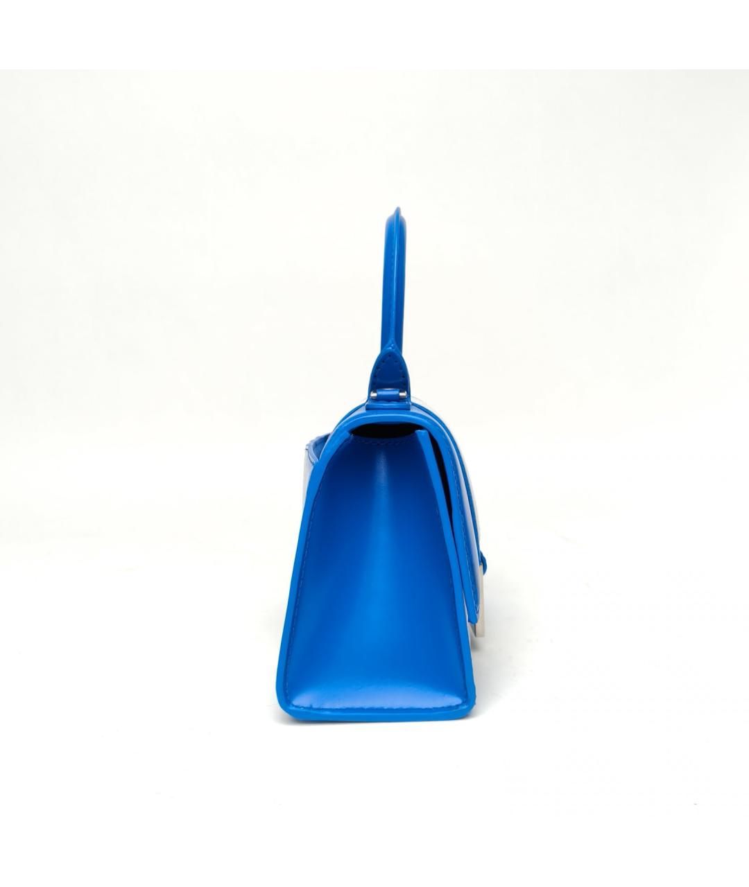 BALENCIAGA Синяя кожаная сумка через плечо, фото 5