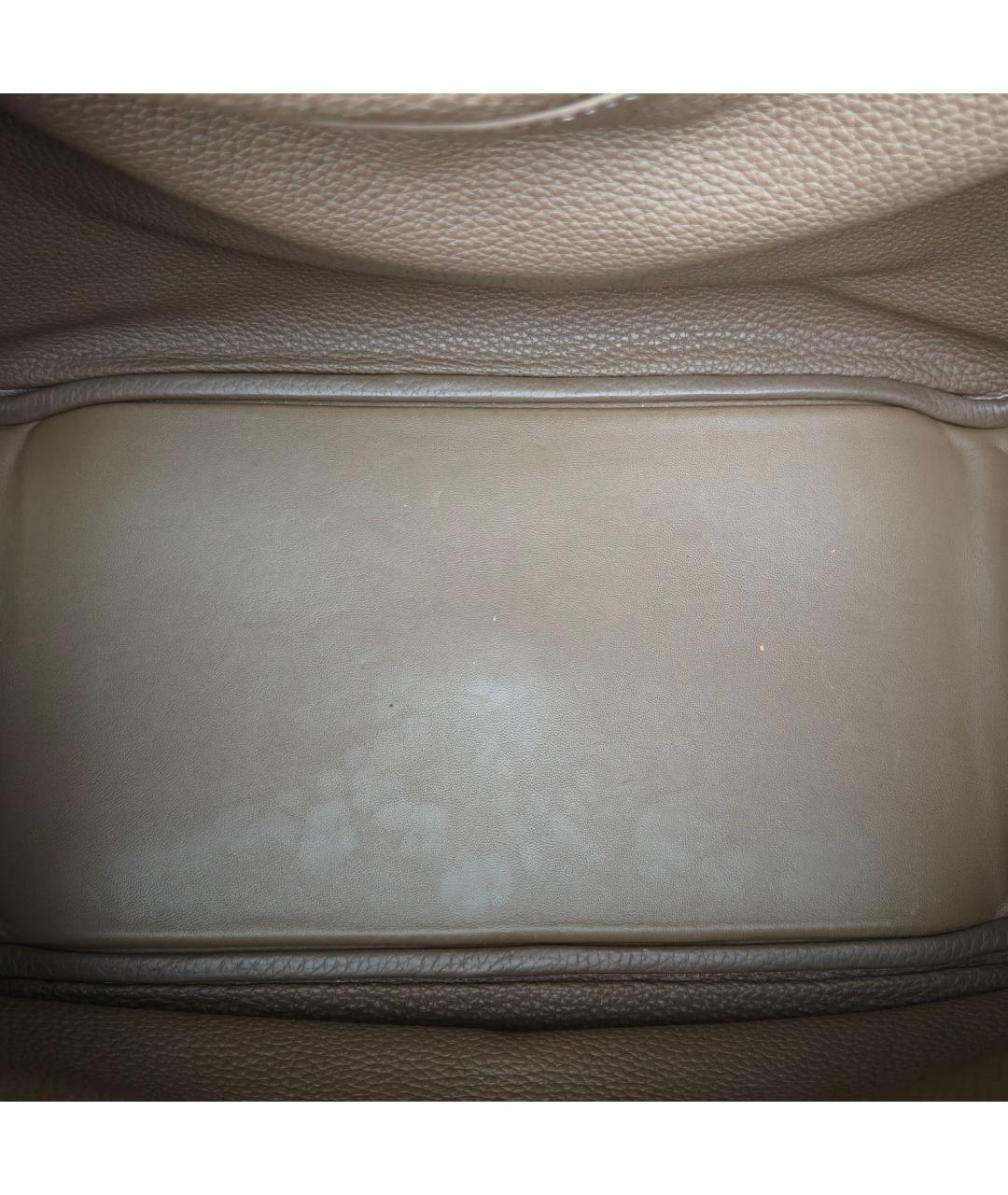 HERMES Коричневая кожаная сумка через плечо, фото 7