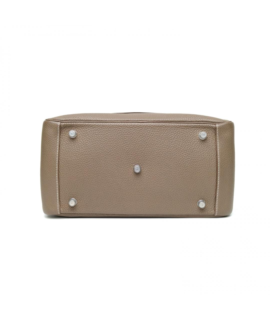 HERMES Коричневая кожаная сумка через плечо, фото 6