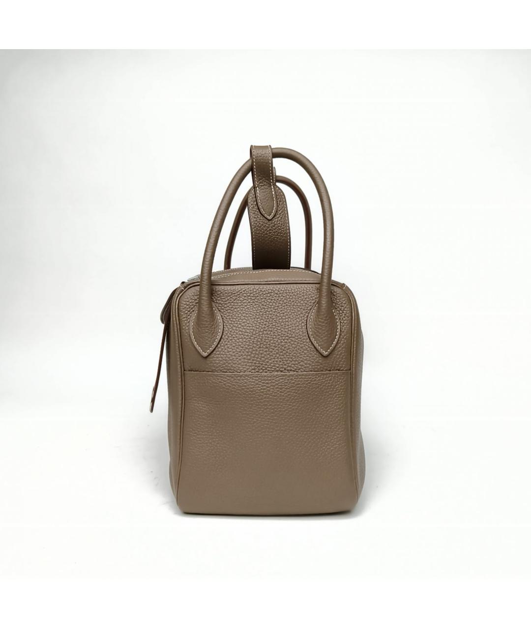 HERMES Коричневая кожаная сумка через плечо, фото 3