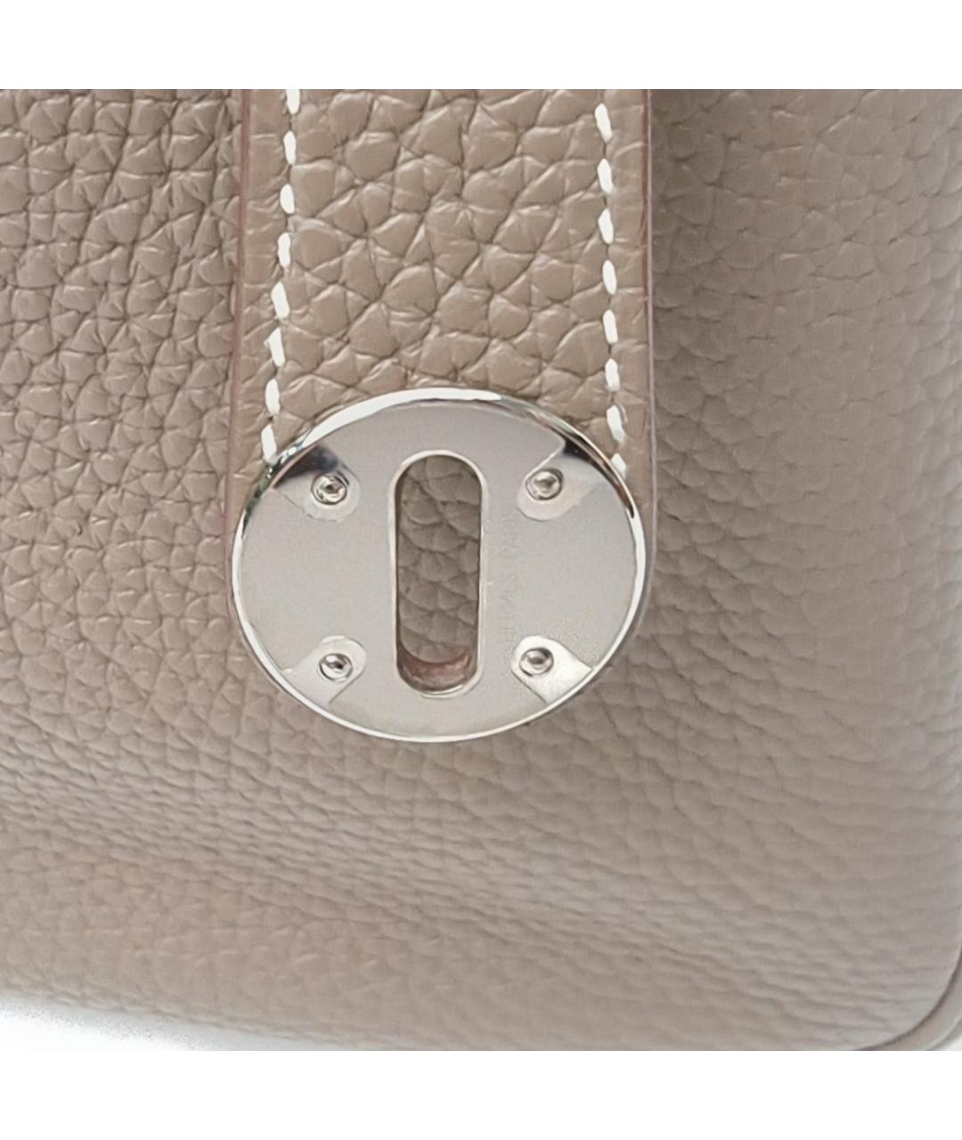 HERMES Коричневая кожаная сумка через плечо, фото 8