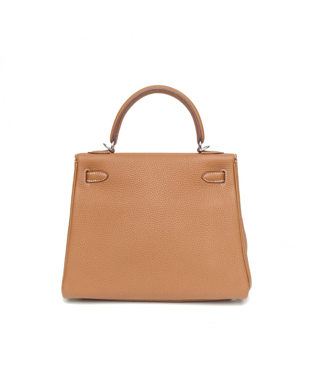 HERMES Коричневая кожаная сумка через плечо, фото 4