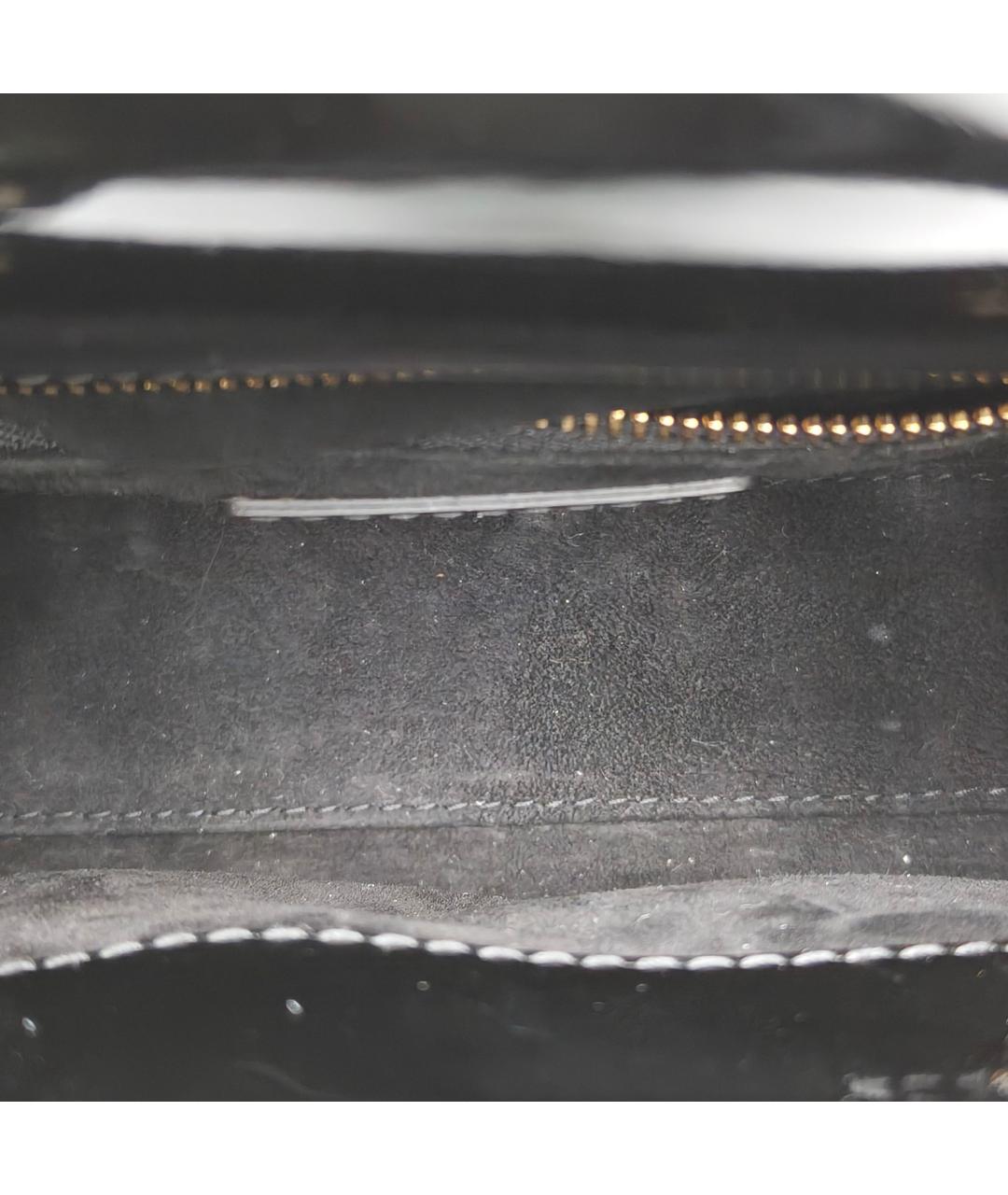 CHRISTIAN DIOR Черная кожаная сумка через плечо, фото 8