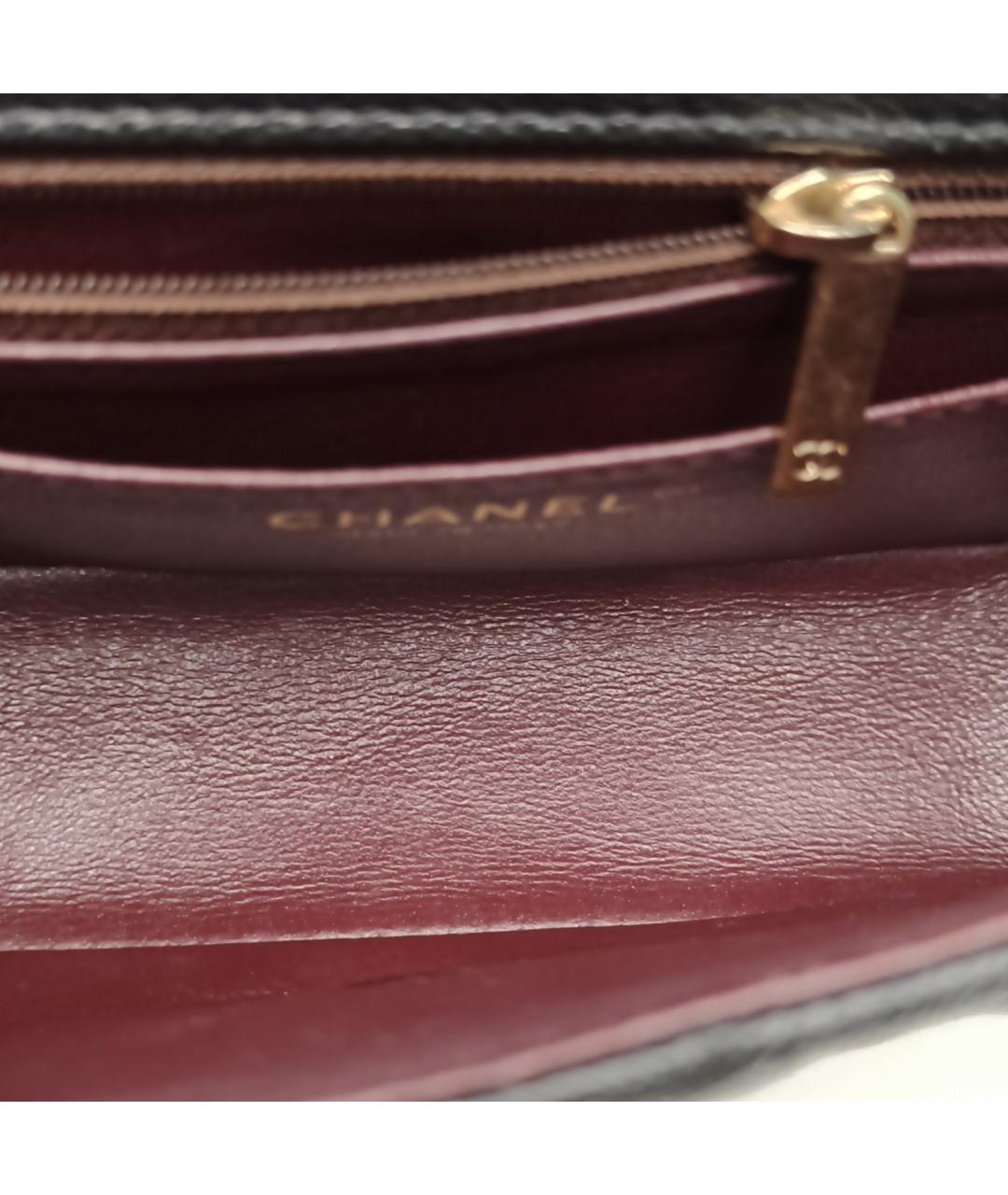 CHANEL Черная кожаная сумка через плечо, фото 8