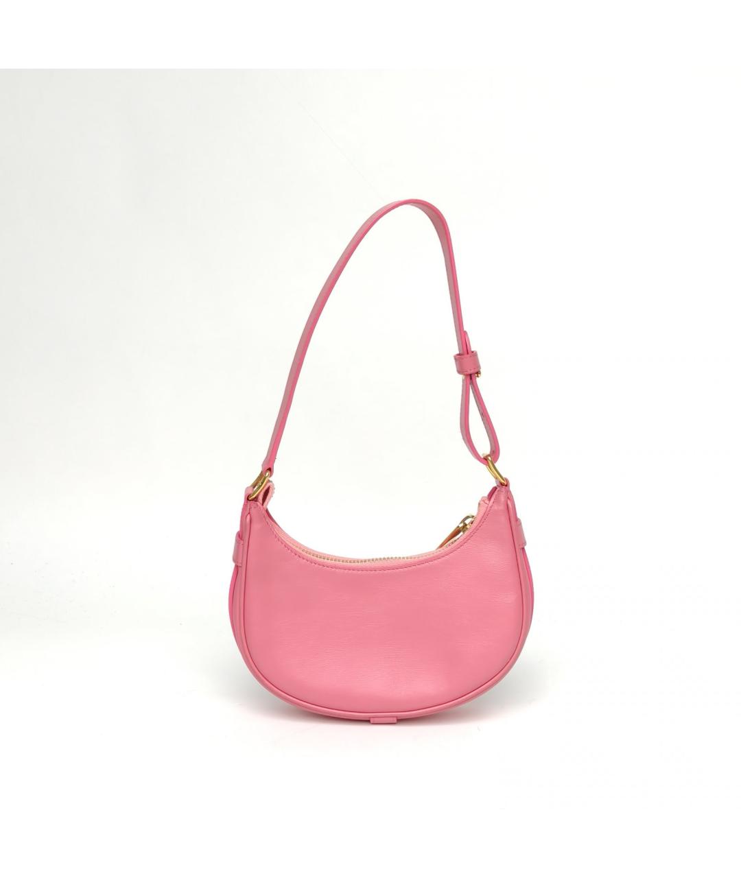 CELINE Розовая кожаная сумка через плечо, фото 4