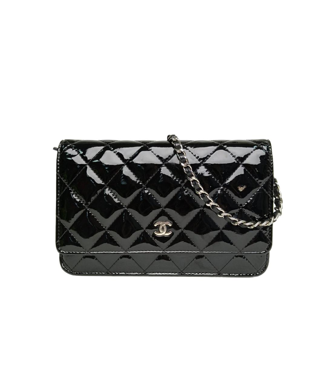 CHANEL Черная кожаная сумка через плечо, фото 9