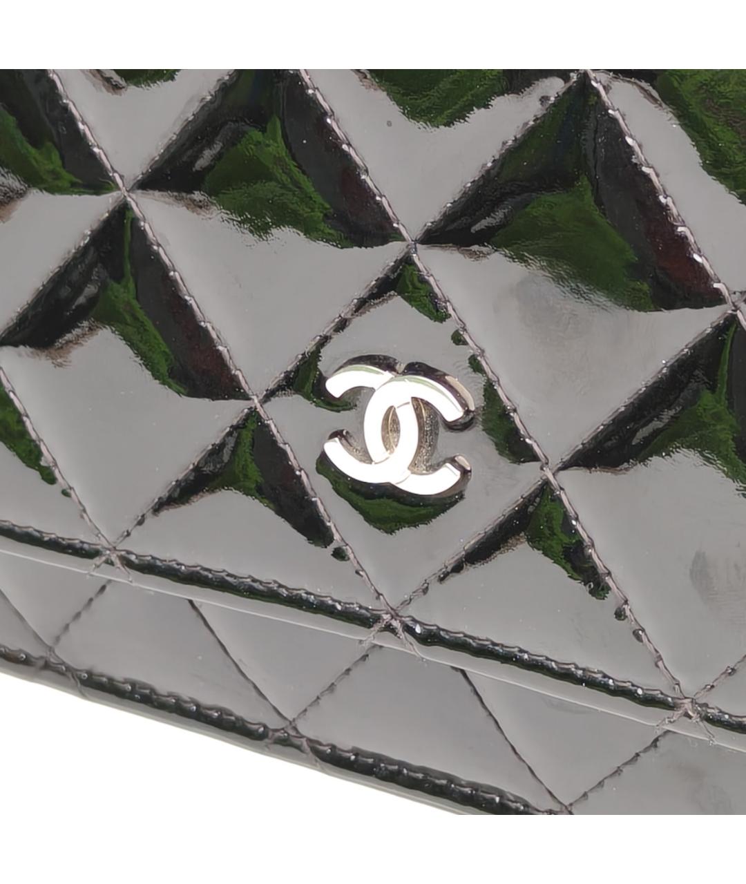 CHANEL Черная кожаная сумка через плечо, фото 8