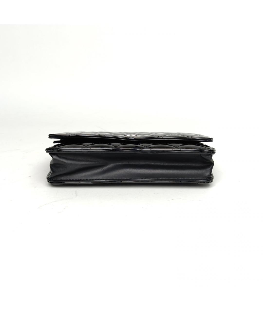 CHANEL Черная кожаная сумка через плечо, фото 6