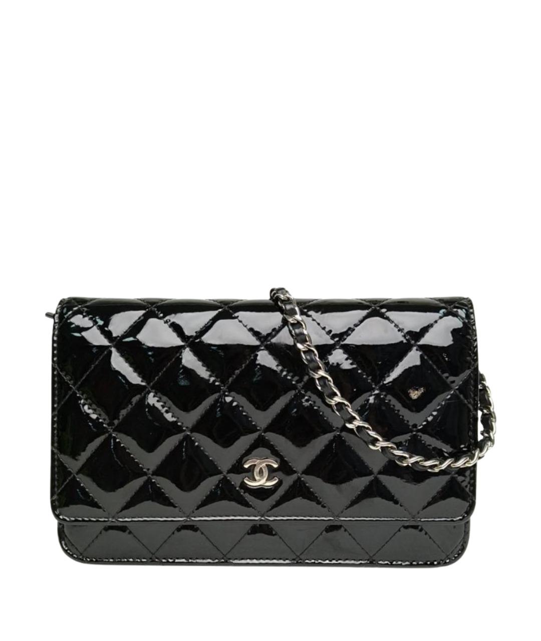 CHANEL Черная кожаная сумка через плечо, фото 1