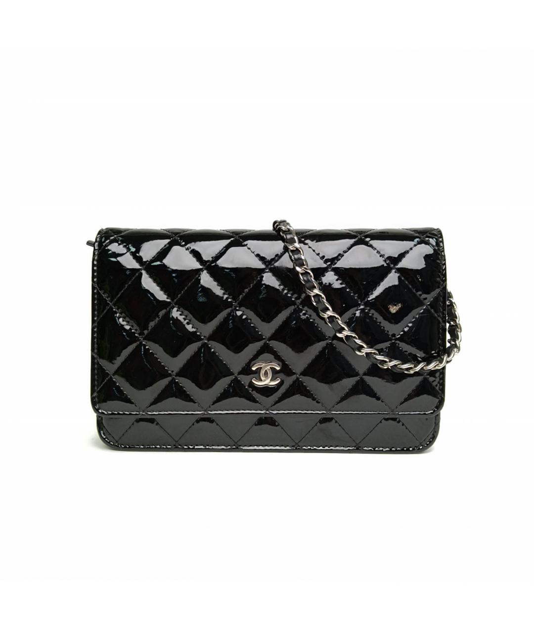 CHANEL Черная кожаная сумка через плечо, фото 2