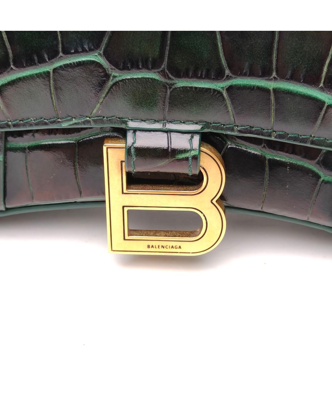 BALENCIAGA Черная кожаная сумка через плечо, фото 8