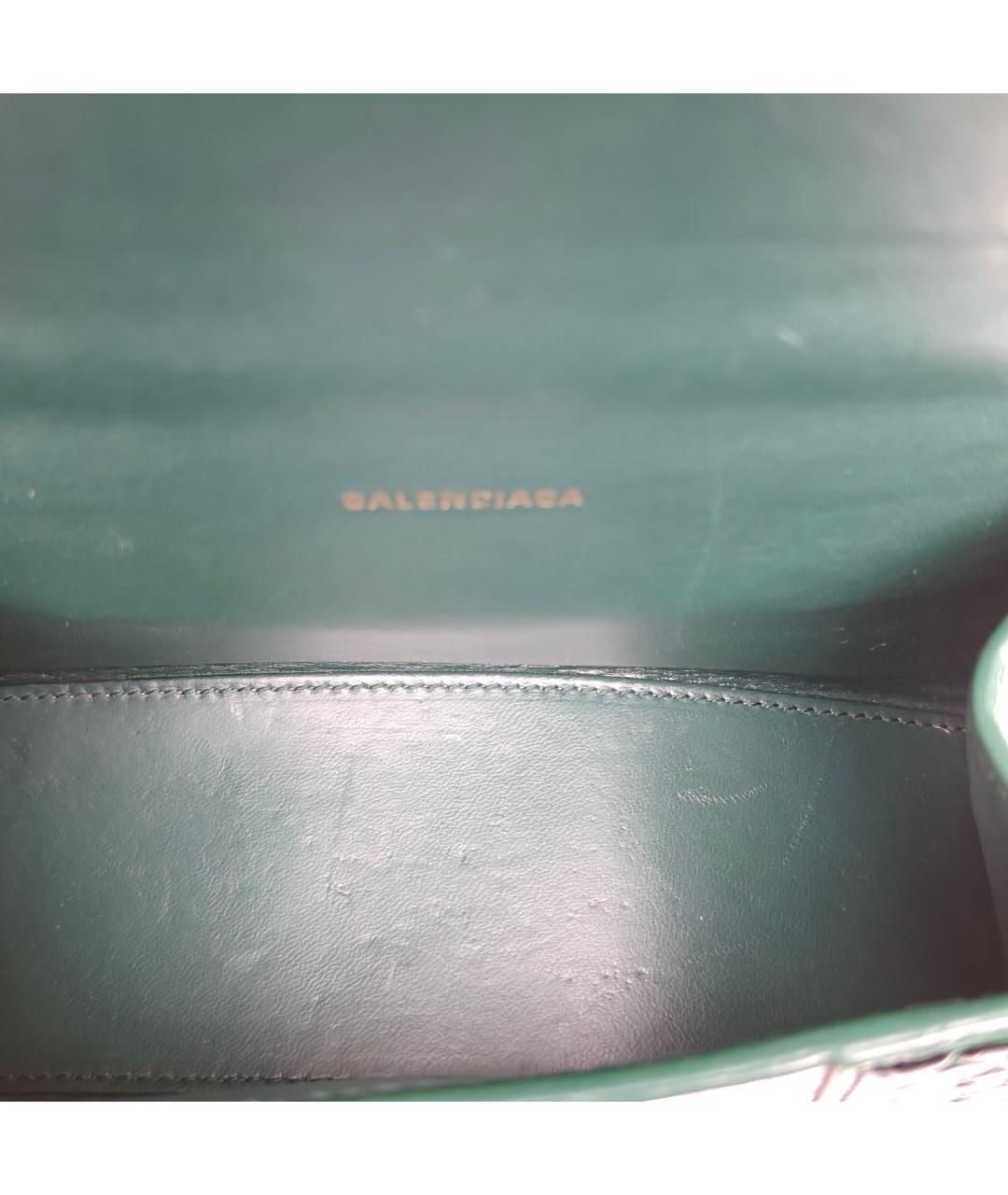 BALENCIAGA Черная кожаная сумка через плечо, фото 7