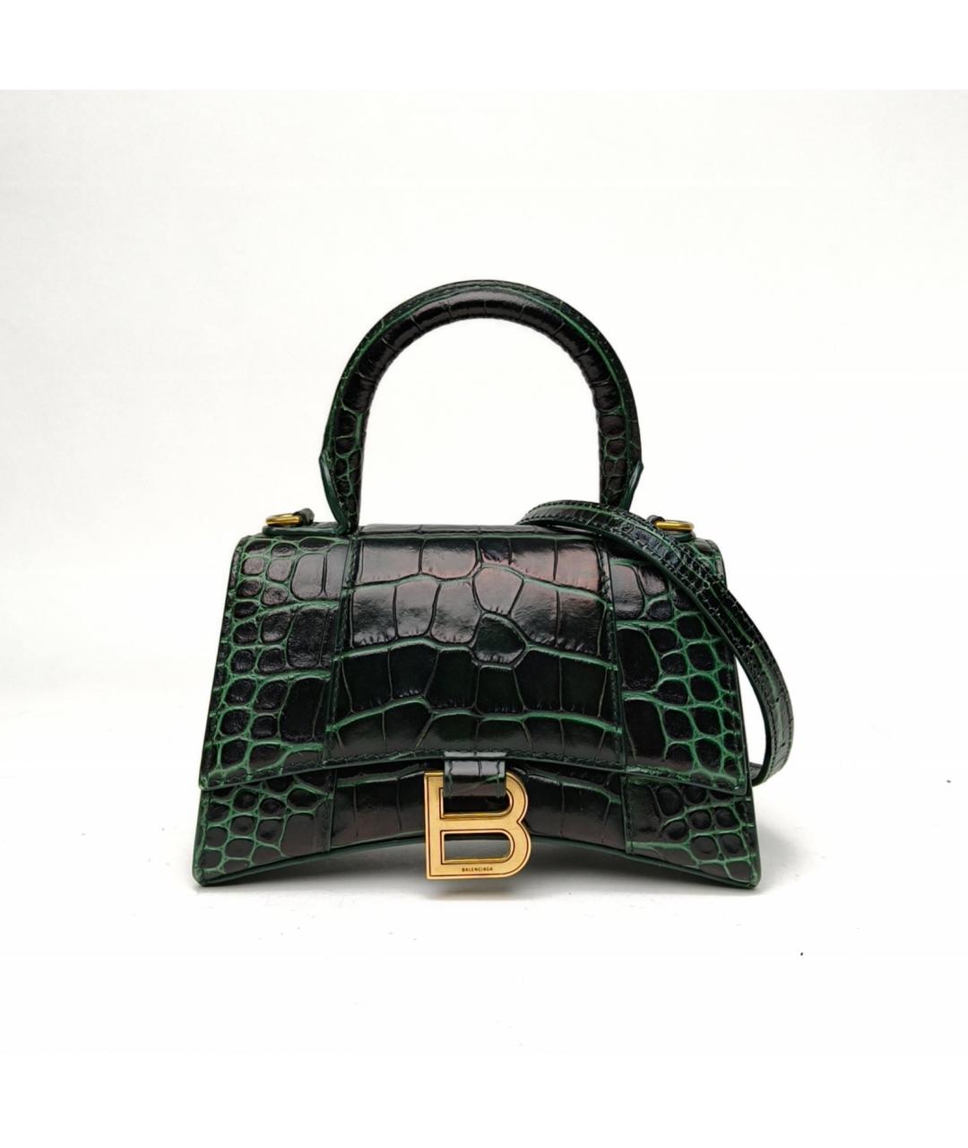 BALENCIAGA Черная кожаная сумка через плечо, фото 2