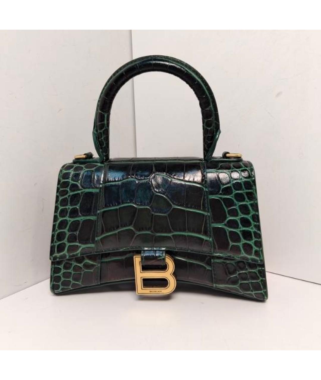 BALENCIAGA Черная кожаная сумка через плечо, фото 9