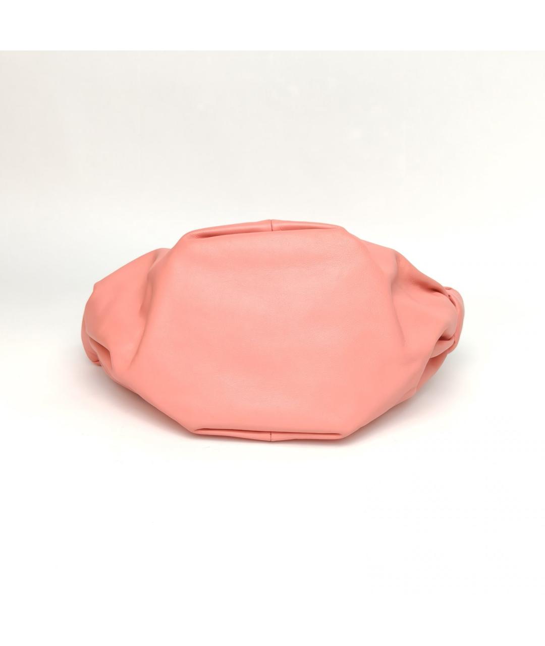 BOTTEGA VENETA Коралловая кожаная сумка через плечо, фото 6