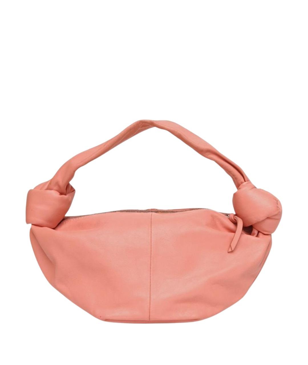 BOTTEGA VENETA Коралловая кожаная сумка через плечо, фото 1