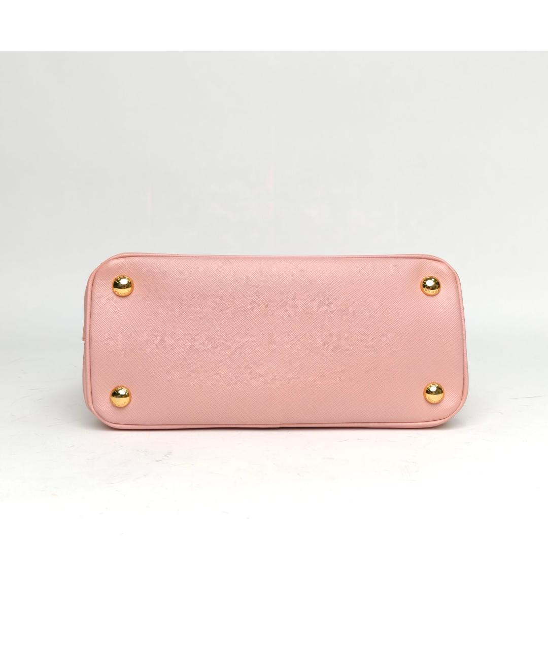 PRADA Розовая кожаная сумка через плечо, фото 6