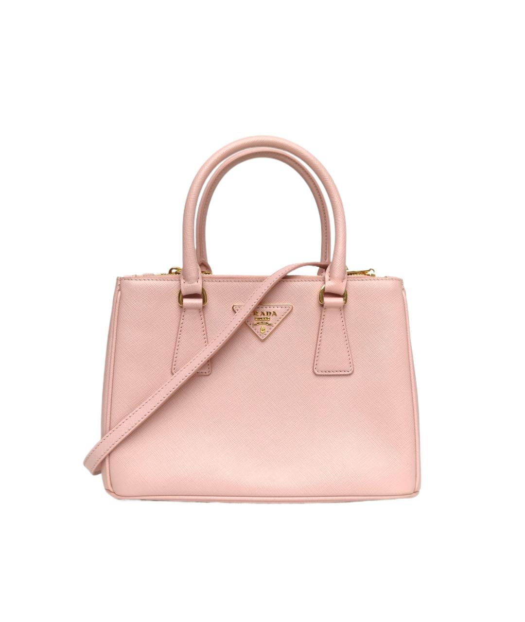 PRADA Розовая кожаная сумка через плечо, фото 1