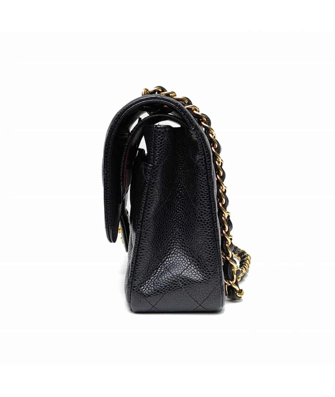 CHANEL Черная кожаная сумка через плечо, фото 3