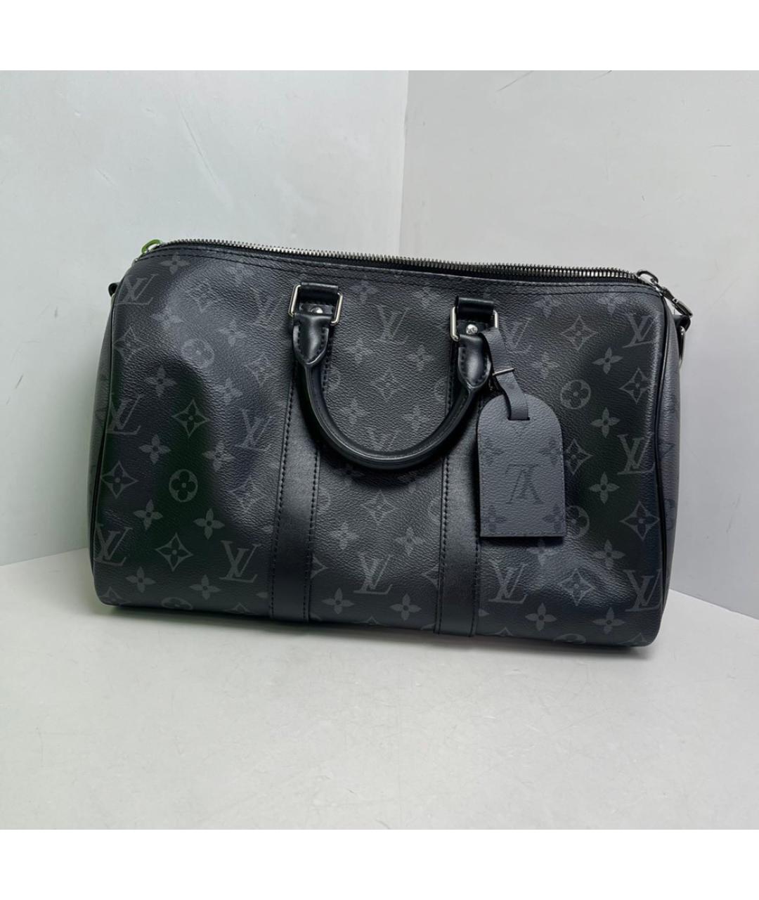 LOUIS VUITTON Черная дорожная/спортивная сумка, фото 8