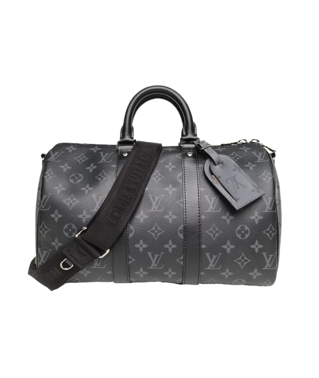 LOUIS VUITTON Черная дорожная/спортивная сумка, фото 9